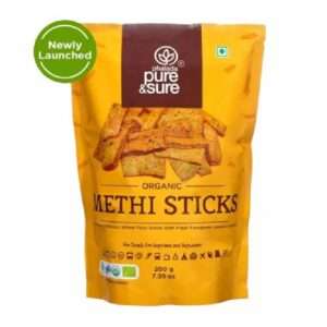 ORG METHI STICKS ( TASTY, HEALTHY but contains little maida)